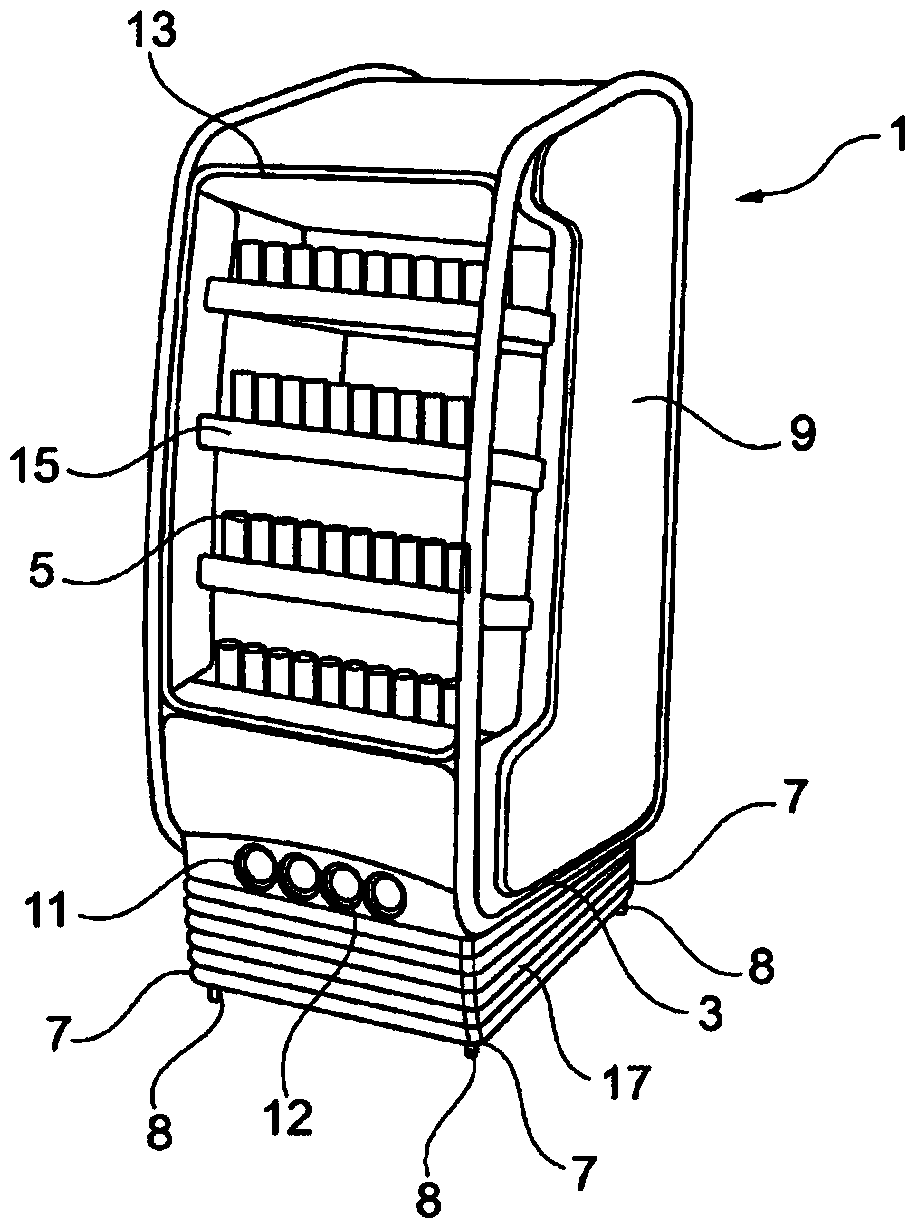 Computer network for monitoring and controlling storage facilities comprising load state device and user detection device