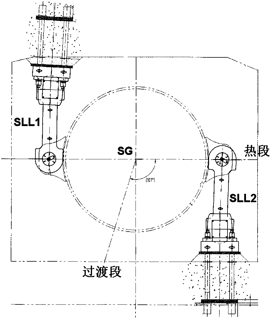 Steam generator lower part horizontal supporting structure for improving seismic resistance