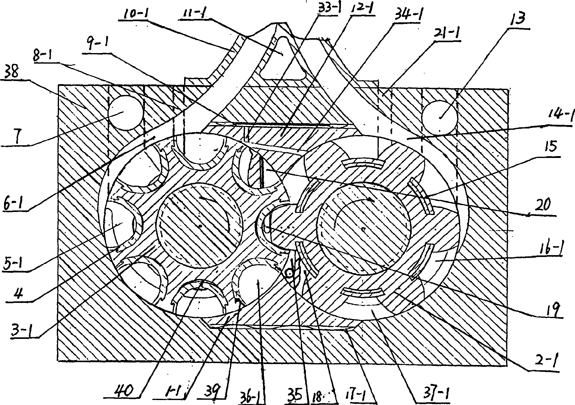 Concavo-convex gear type rotor engine