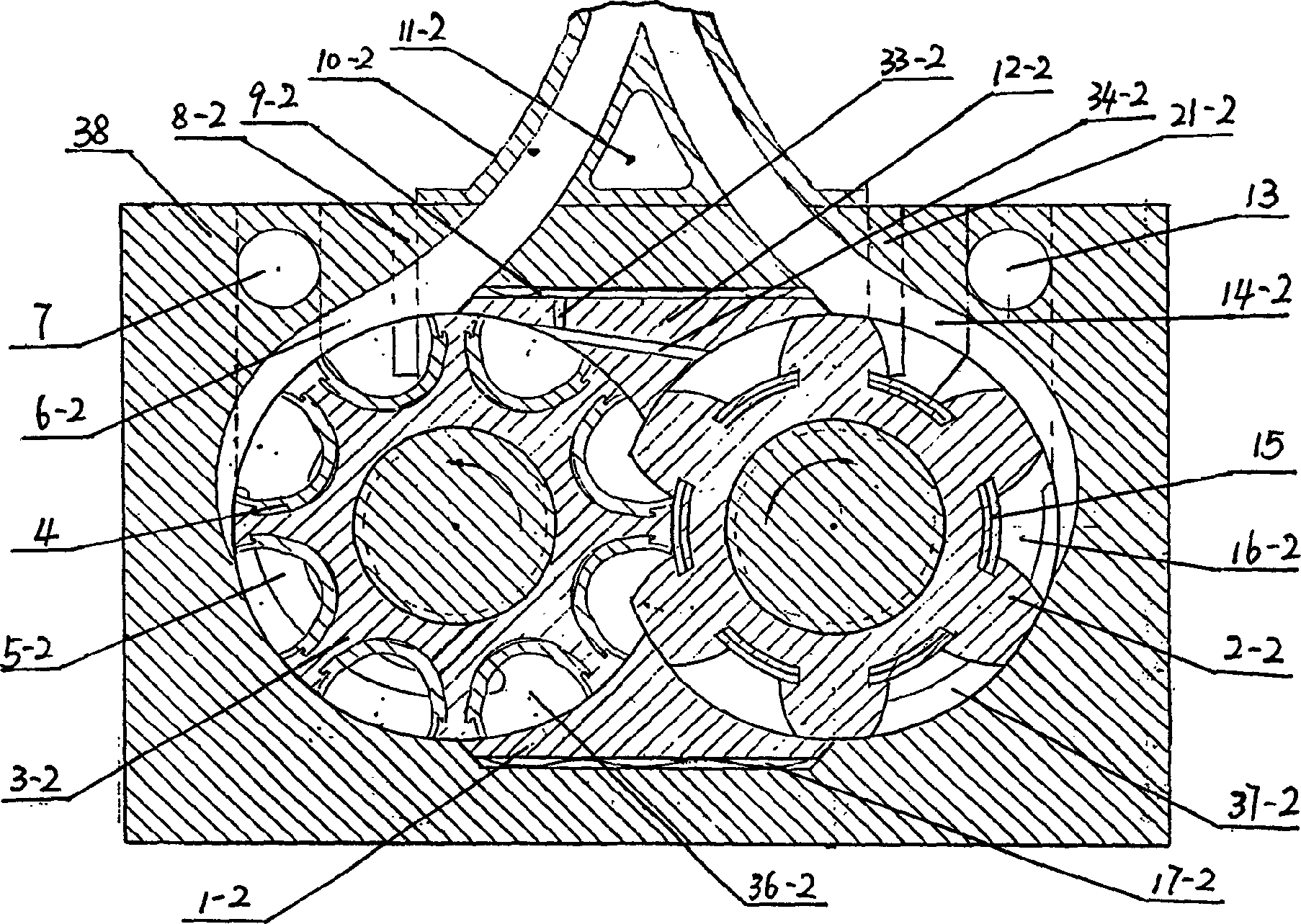 Concavo-convex gear type rotor engine