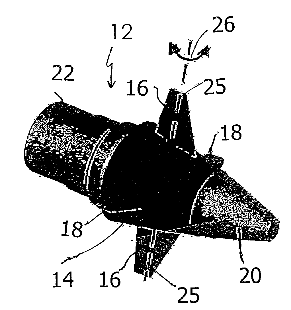 Method for correcting the flight path of ballistically fired spin-stabilised artillery ammunition