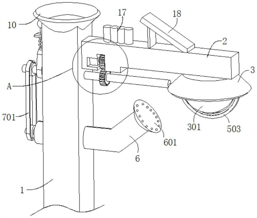 Solar street lamp dust removal device and using method thereof