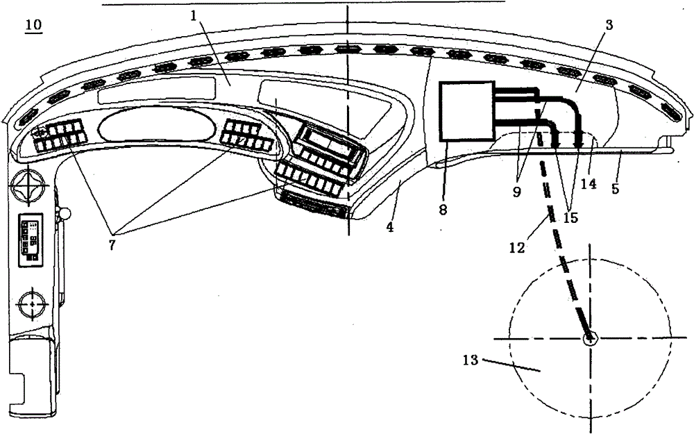 Automobile instrument panel, integrated automobile instrument panel assembly and automobile