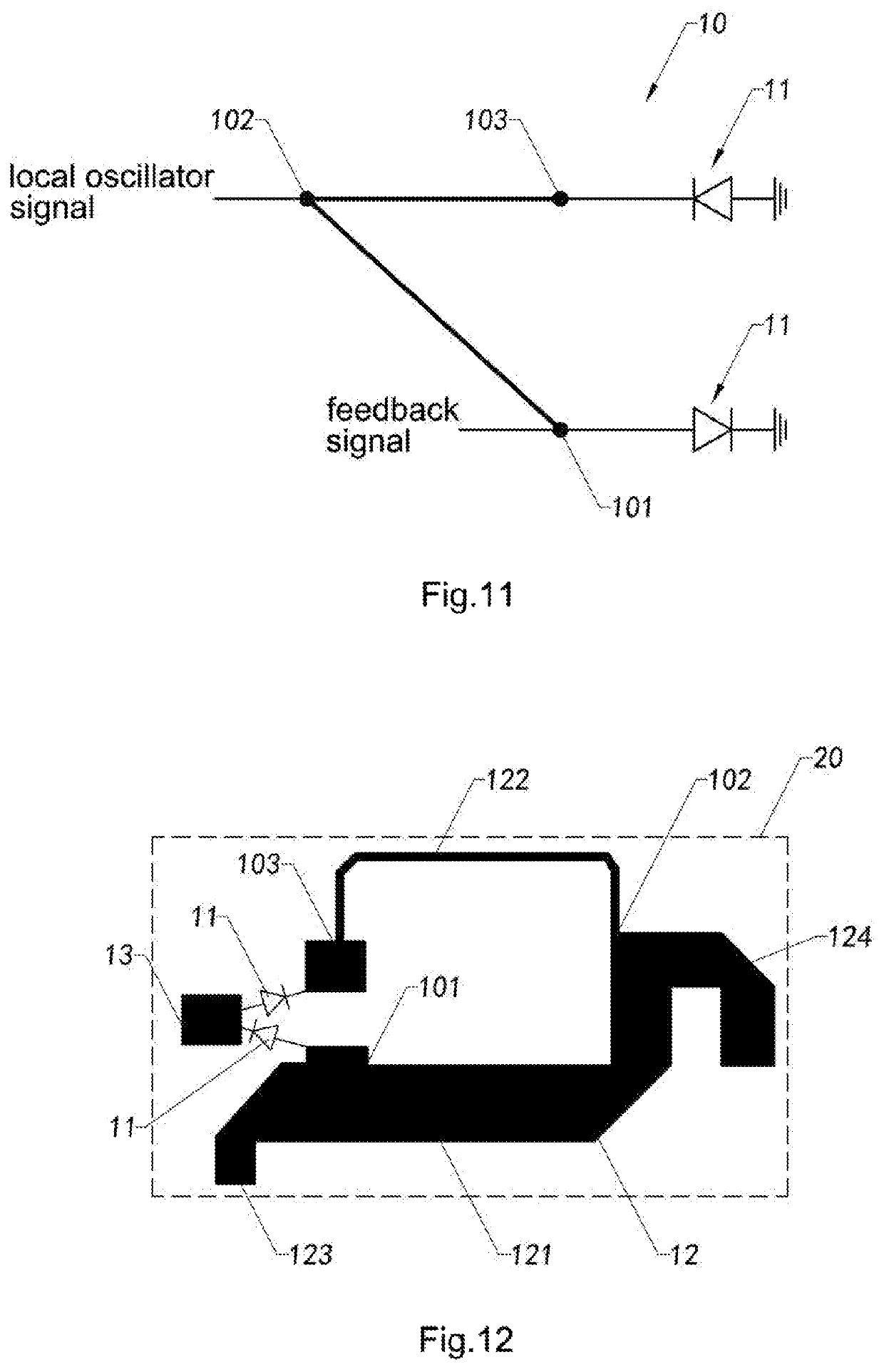 Microstrip mixer and microwave-doppler detecting module