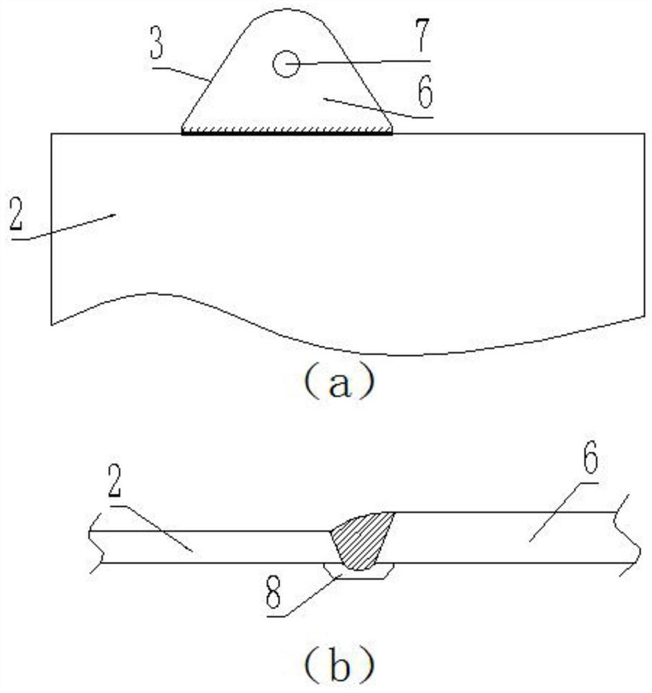 A hoisting method in the manufacturing process of 2205 duplex stainless steel chemical tanker