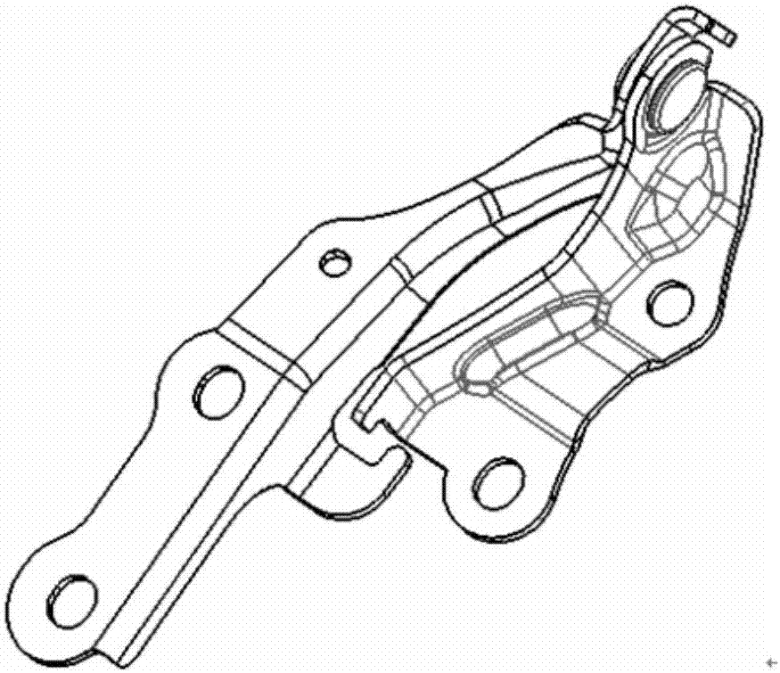 Vehicle engine cover bruising hinge structure