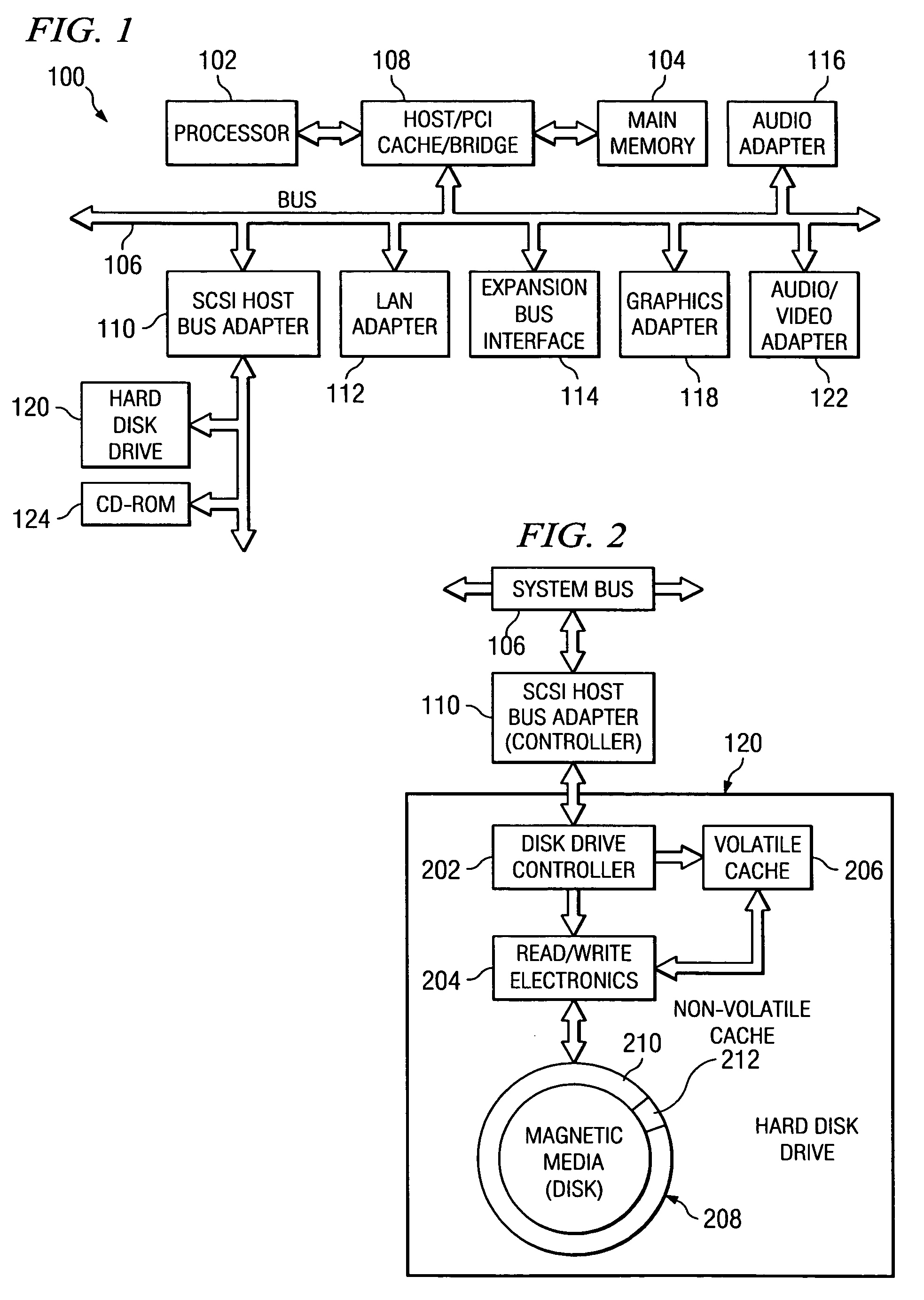 Method and apparatus using hard disk drive for enhanced non-volatile caching