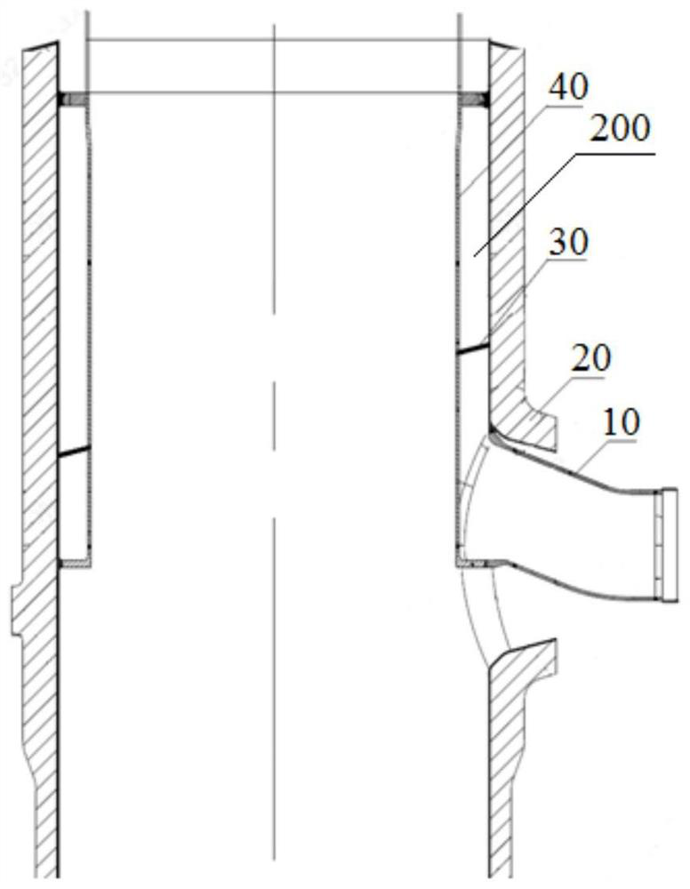 Flow distribution structure of steam generator