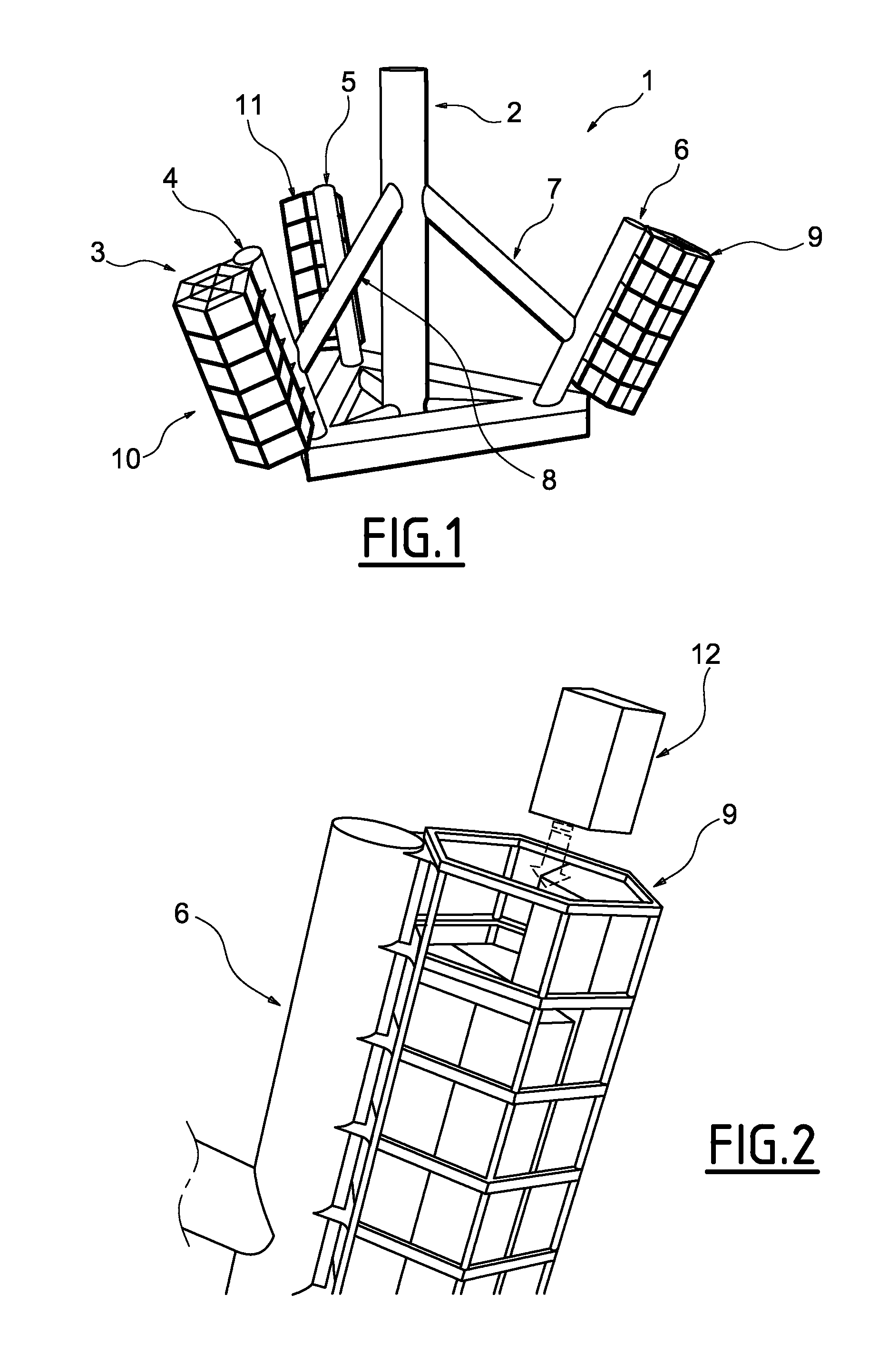 Floating support for an offshore structure, in particular such as a wind turbine