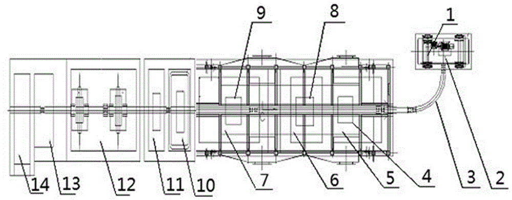 Automatic acid pickling production line control system