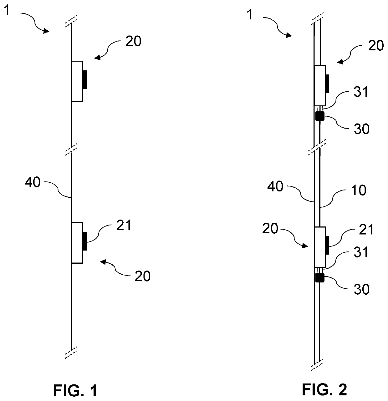 Maintenance device and method for determining the position of a blockage point of a tubular member