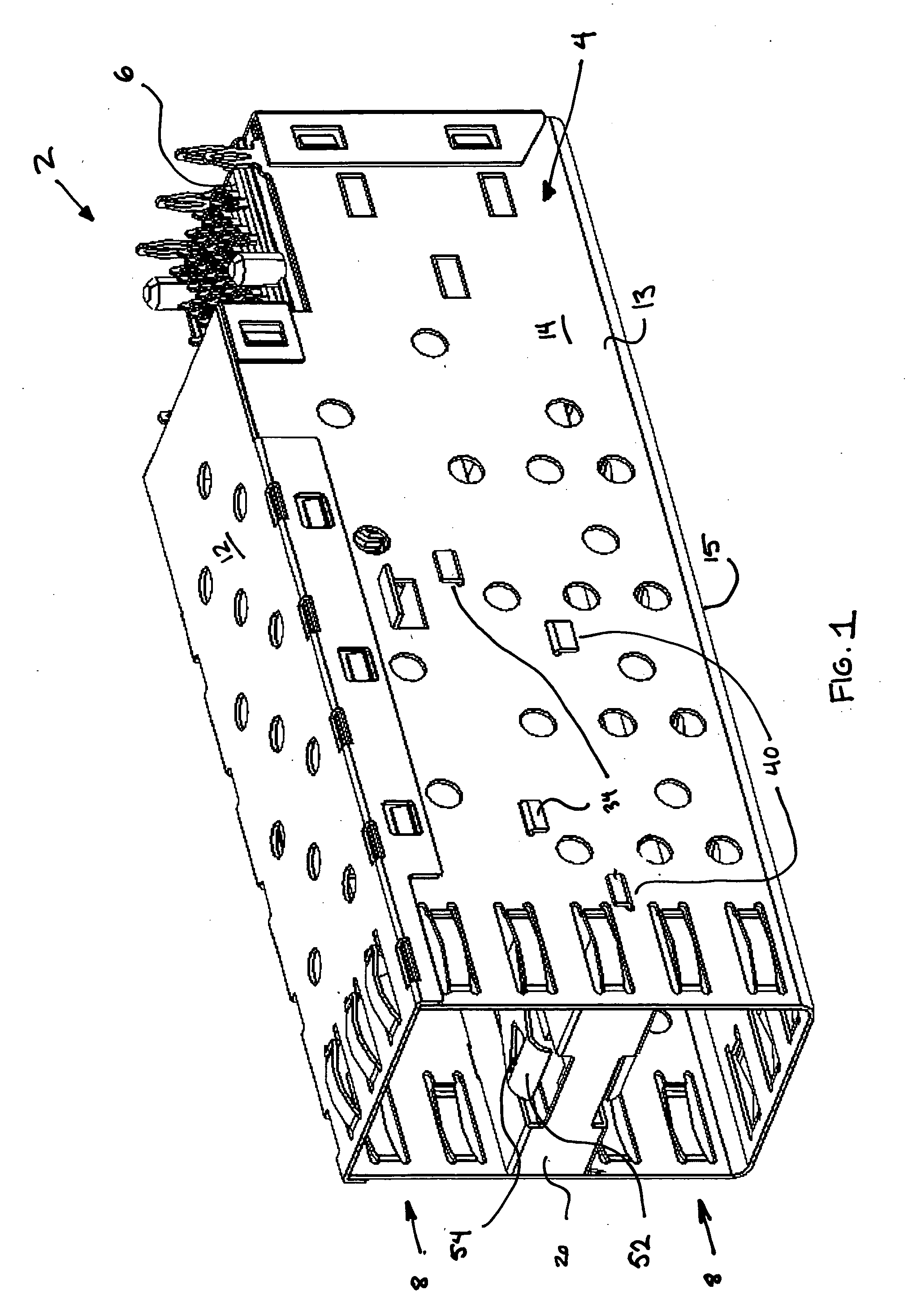 Low-profile connector assembly and methods