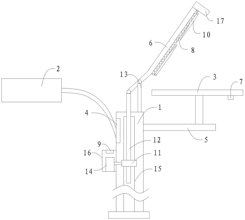 A waterproof solar street lamp with high light energy conversion rate