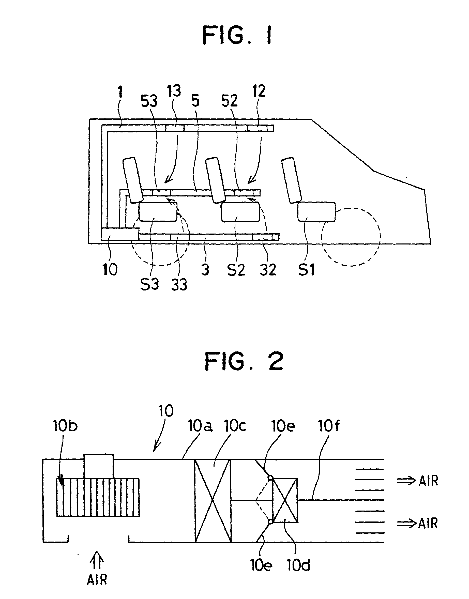 Vehicle air conditioner having air suction port for each seat