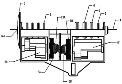 Knob type yarn tension regulator