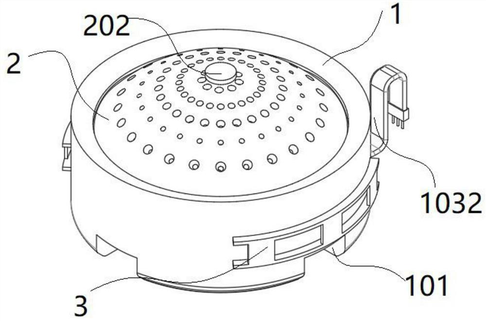 Silicon microphone structure with wire arrangement device