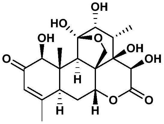 Insect antifeedant 13,21-dihydroeurycomanone transported in plants and its application