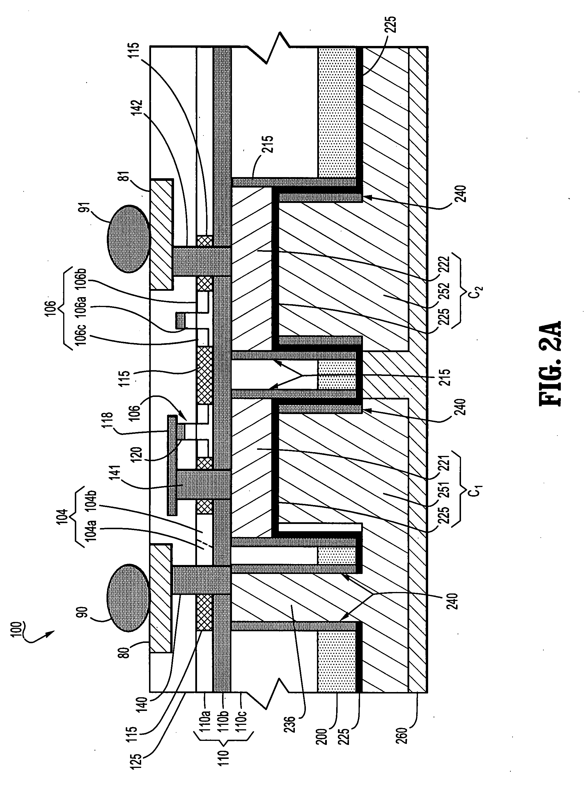 Semiconductor integrated circuit devices having high-Q wafer back-side capacitors