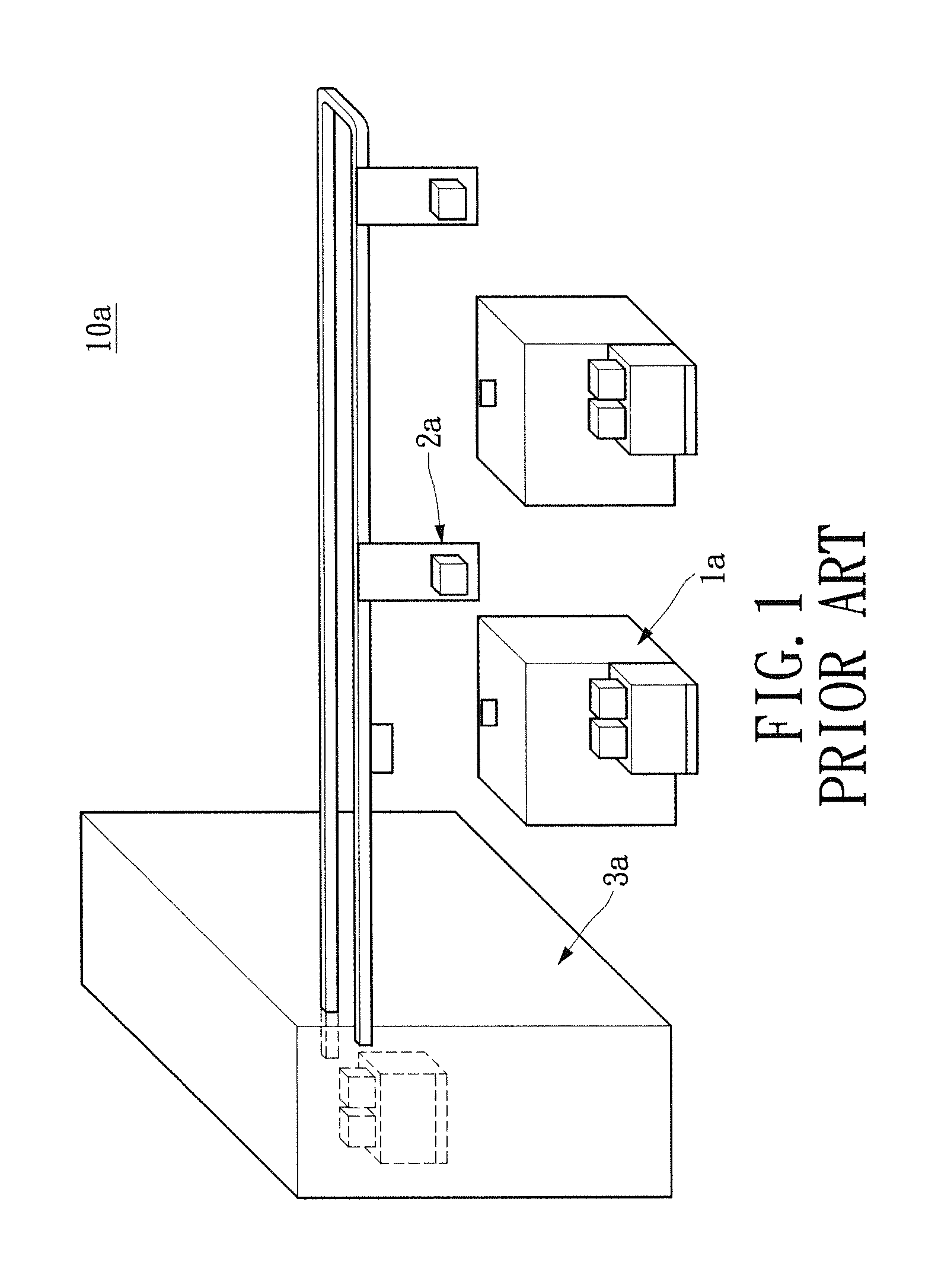 Overhead buffer device and wafer transport system