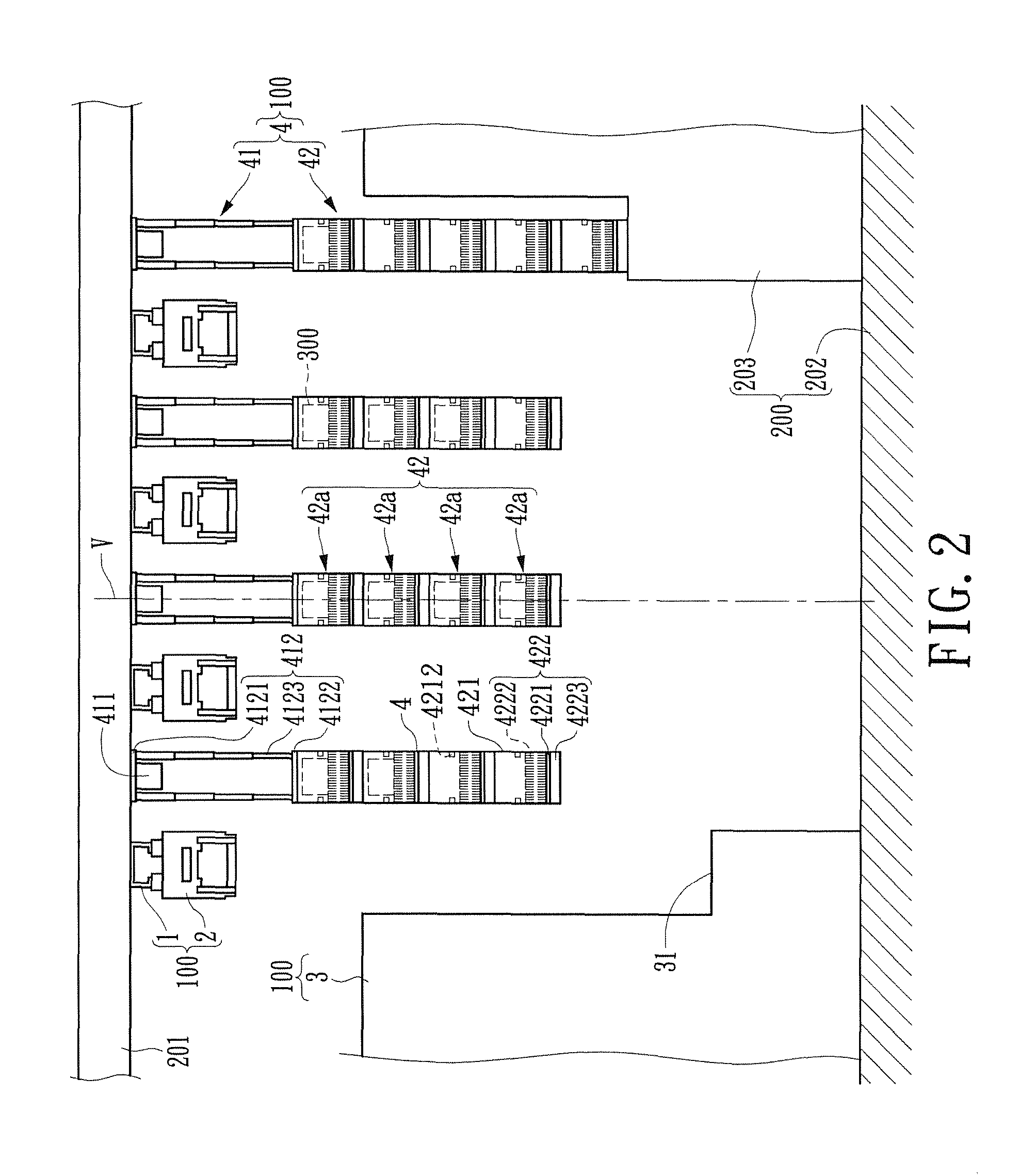 Overhead buffer device and wafer transport system