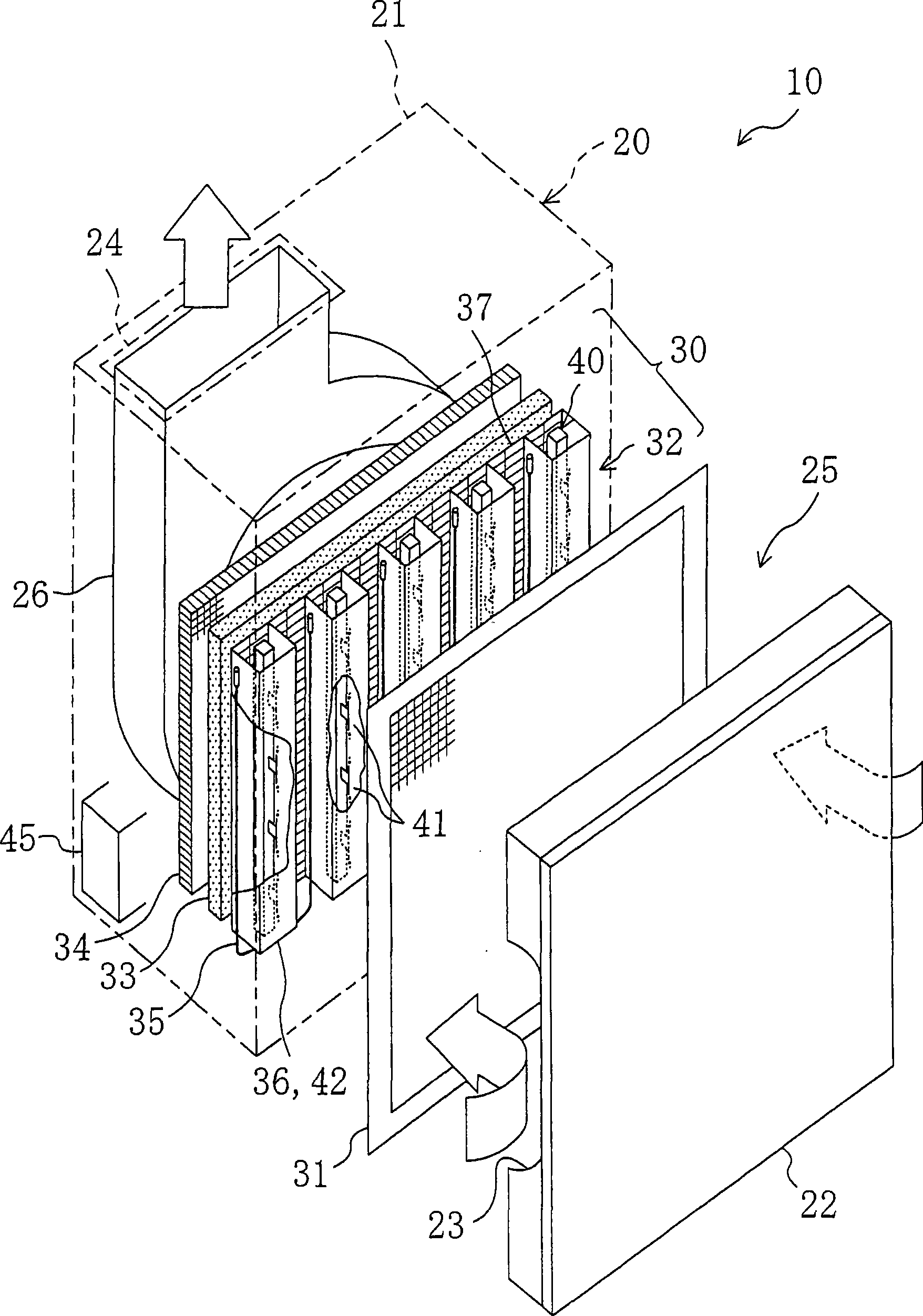 Electric discharge device and air purifier device