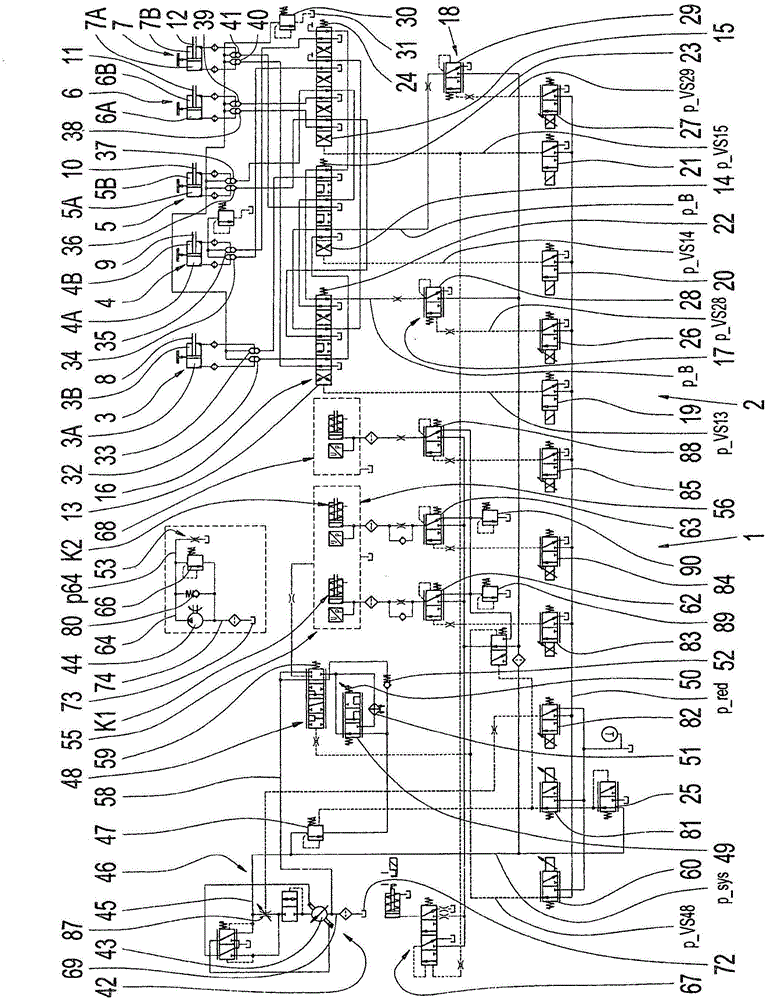 Hydraulic system of a transmission with a plurality of pressure regulating valves