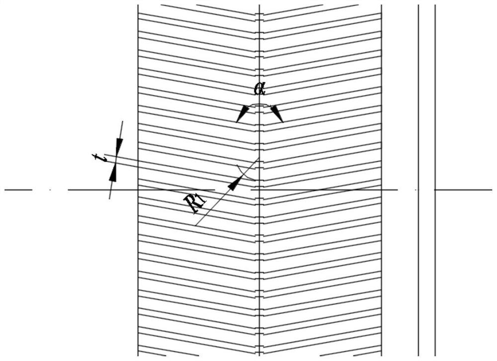 A graphite sealing structure with anti-herringbone dynamic pressure groove