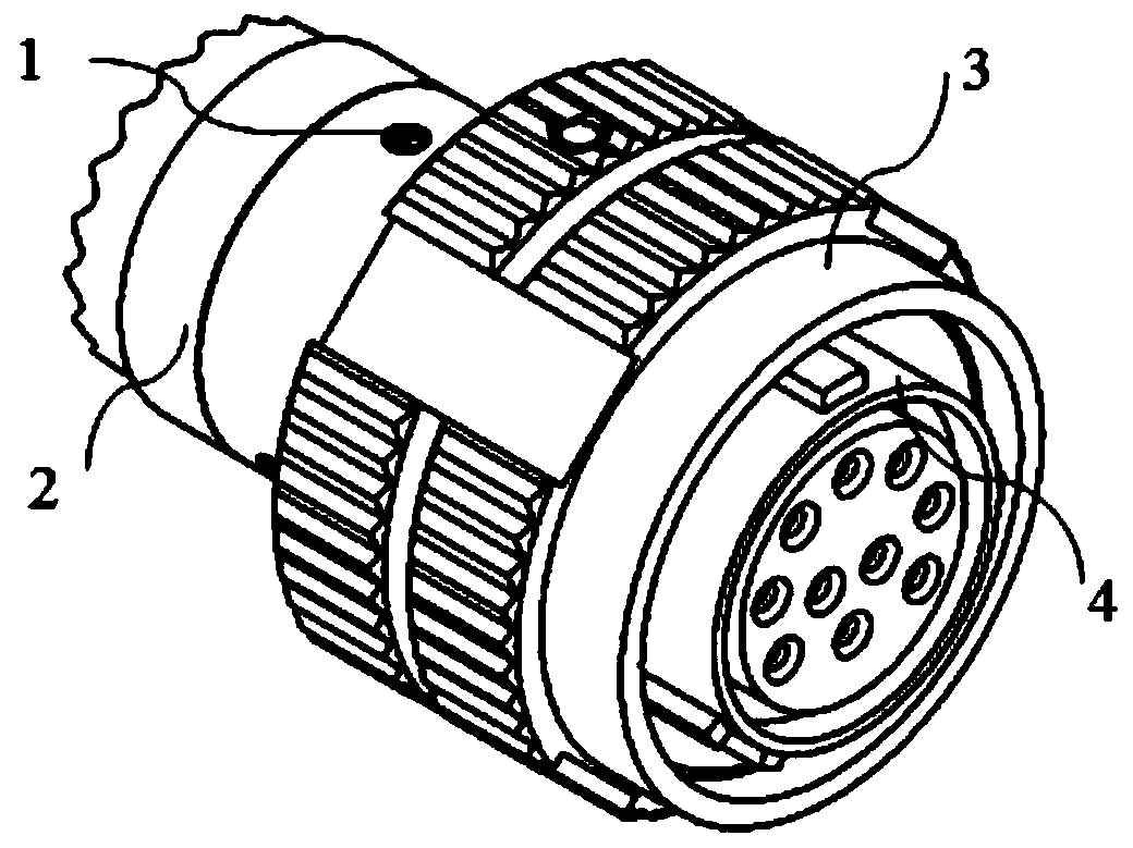 A light-weight high-temperature electrical connector with detachable contacts