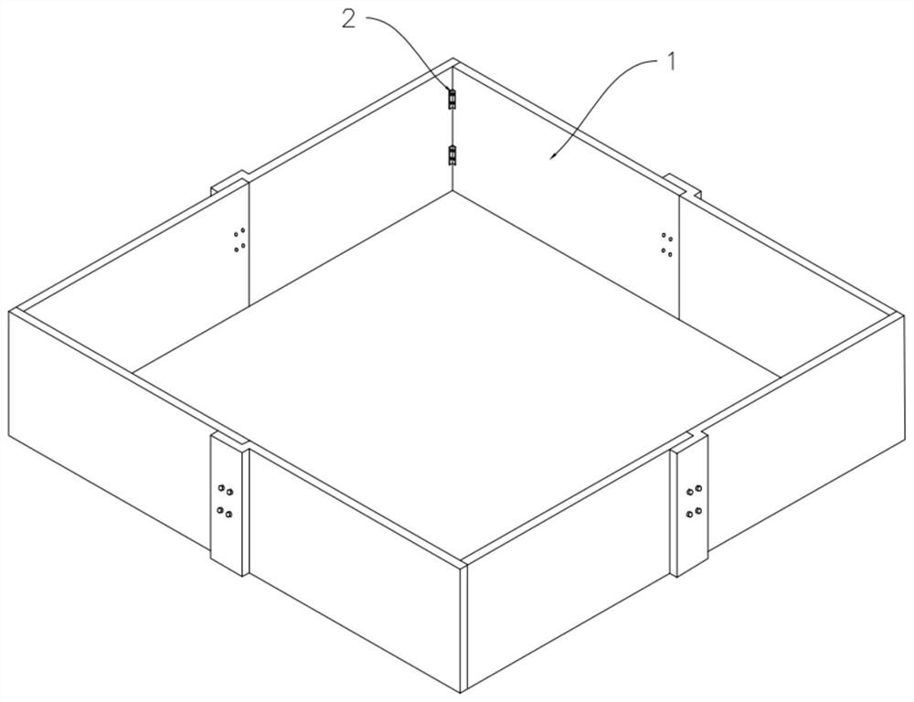 Light batten prefabricated part assembling system for foundation bearing platform