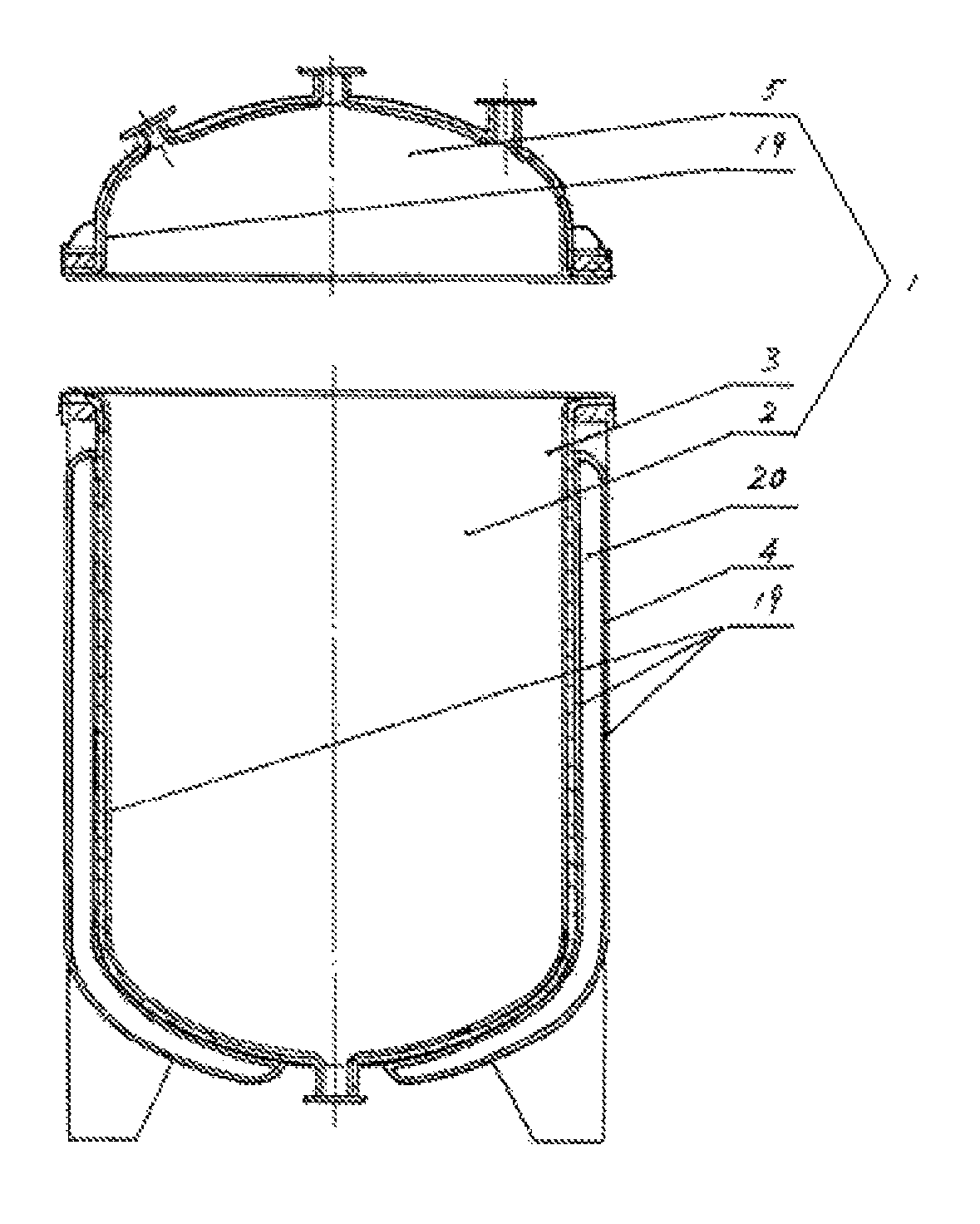 Glass-lined reactor and manufacturing method thereof