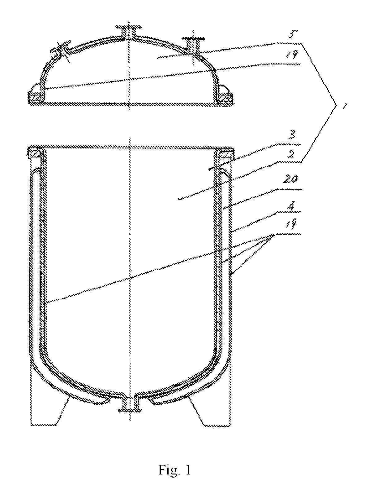Glass-lined reactor and manufacturing method thereof