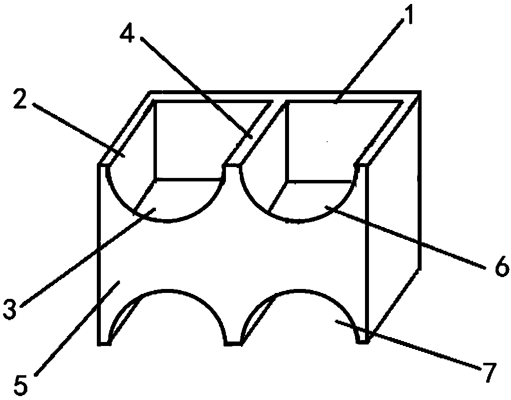 Water storage component for vertical greening