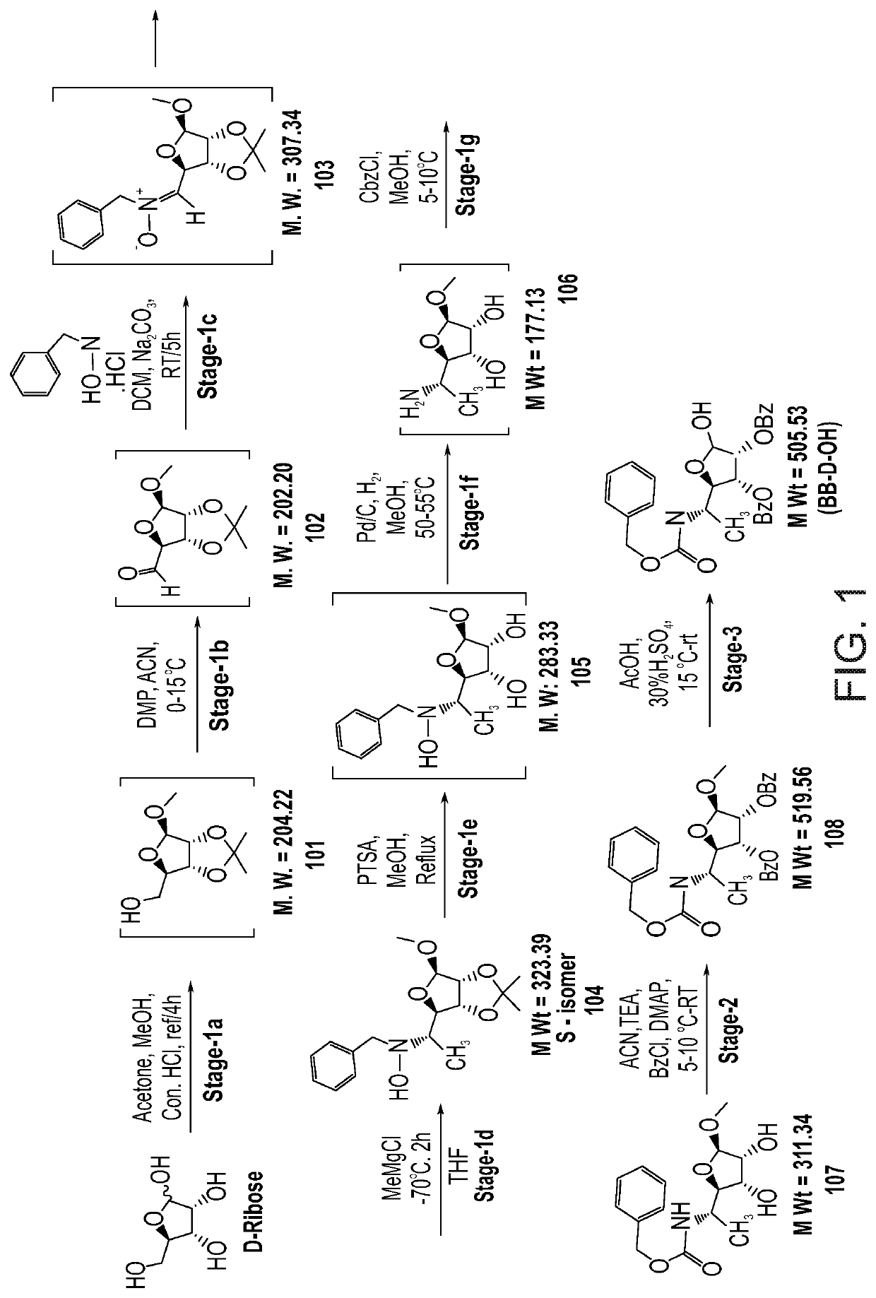 Large scale preparation of pseudo-trisaccharide aminoglycosides and of intermediates thereof