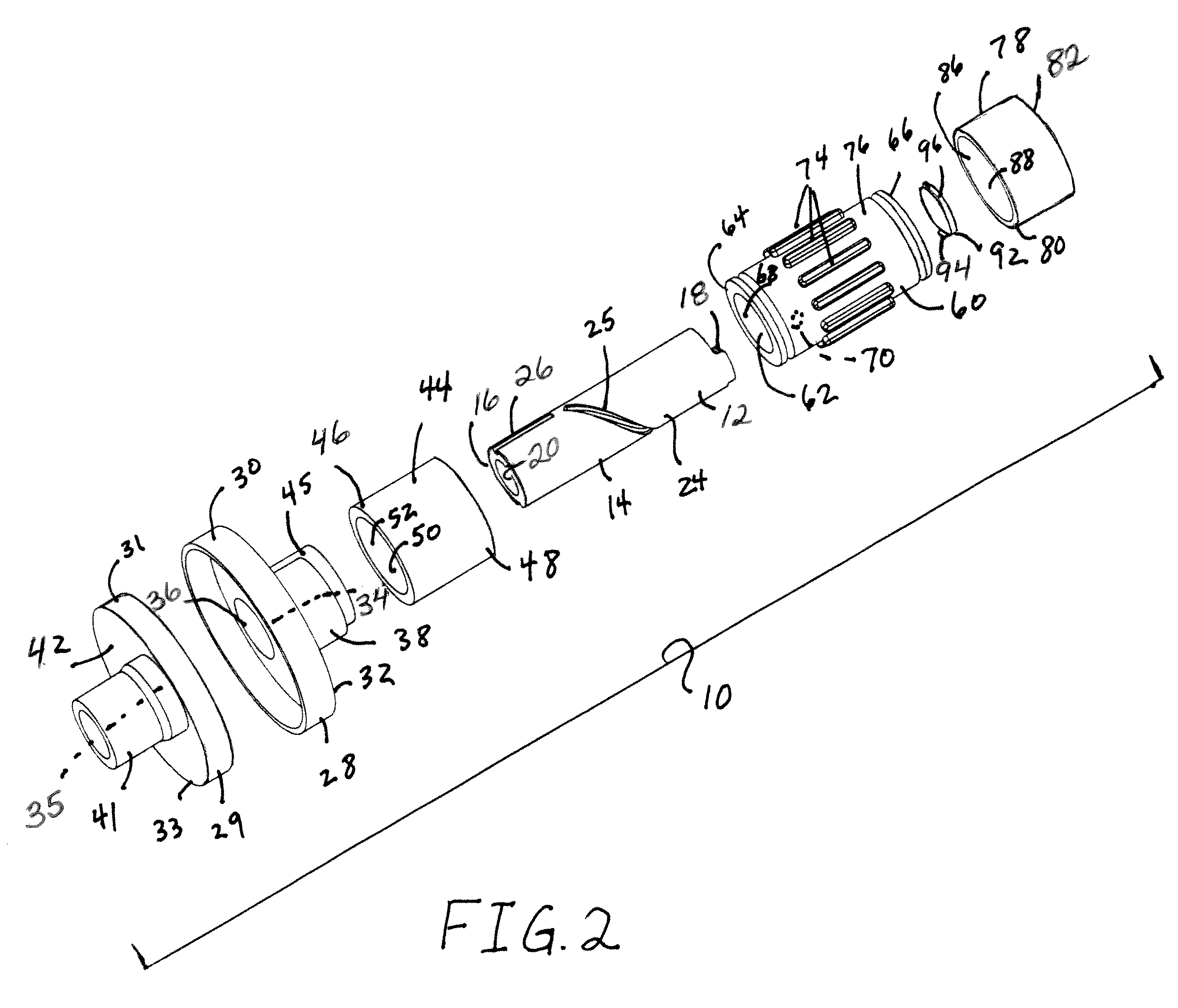 Respiratory access assembly with rotating lock and method
