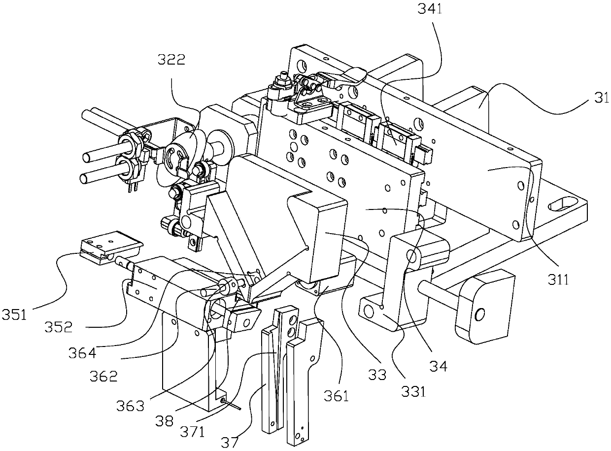 Medical detection test tube rubber plug conveying and assembling mechanism