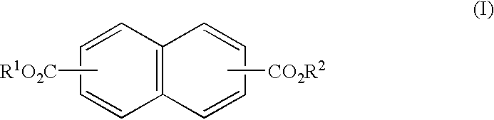 Diesters of naphthalene dicarboxylic acid