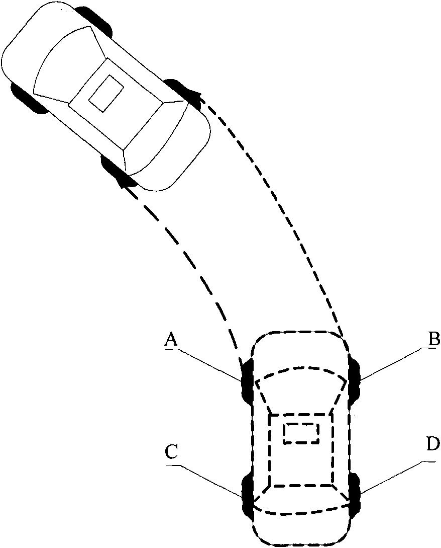 Driving/braking system and method of independent four-wheel electric automobile