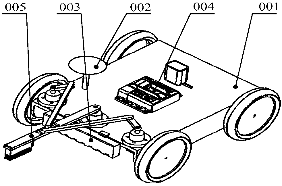 Navigation sweeping equipment mounted on patrolling robot vehicle in heliostat field and method