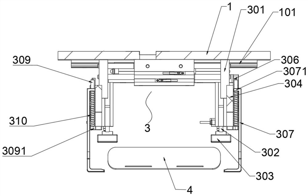 Battery cell feeding and discharging clamping jaw mechanism and battery cell assembly production line