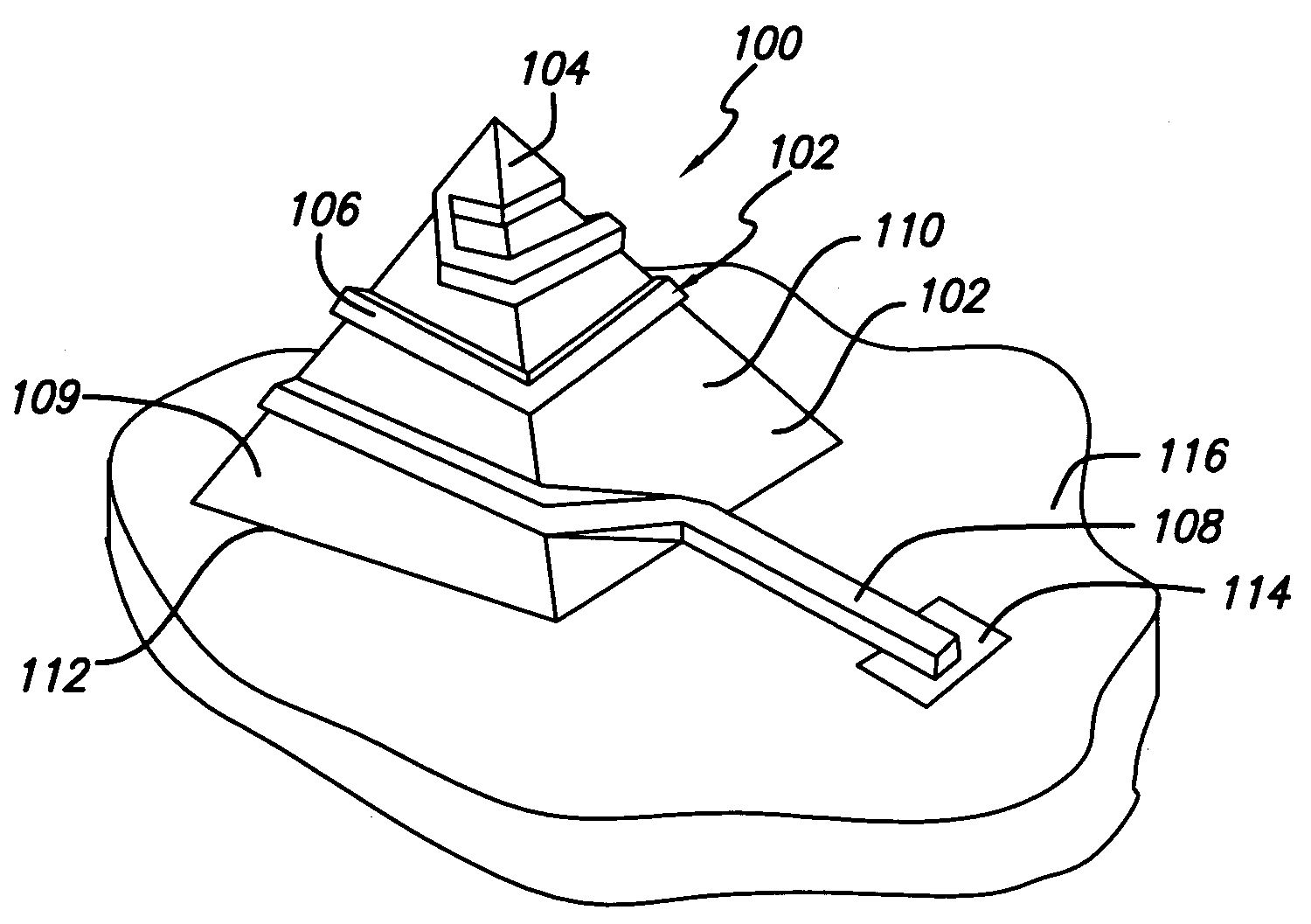 Helical microelectronic contact and method for fabricating same