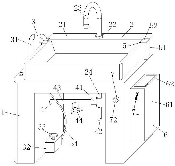 Foot-operated alcohol-containing hand washing and disinfecting device