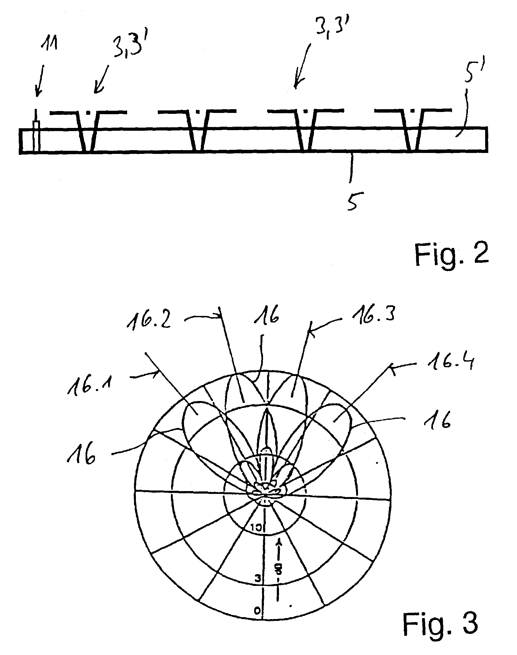 Calibration apparatus for a switchable antenna array, and an associated operating method