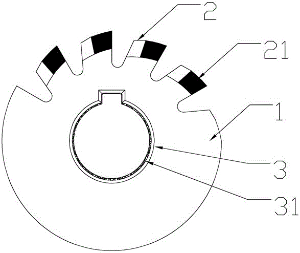 Anti-vibration parameter recording type spline milling cutter