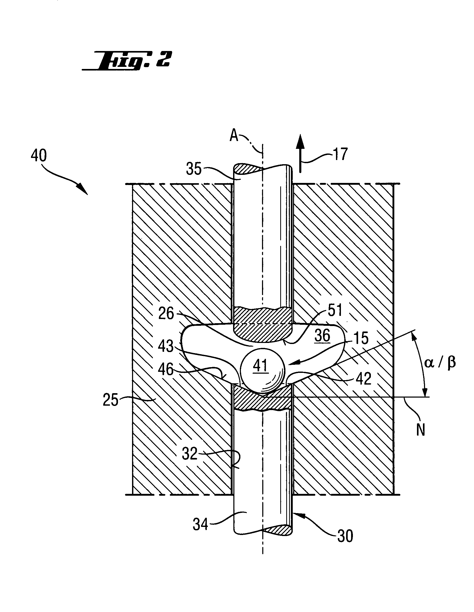 Positioning device with actuating switching means for a hand-held setting tool