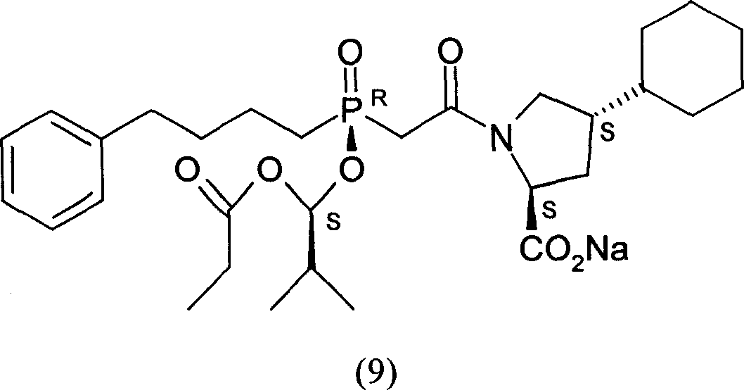 Optical active substitution oxyphosphonate salt acetate and its use