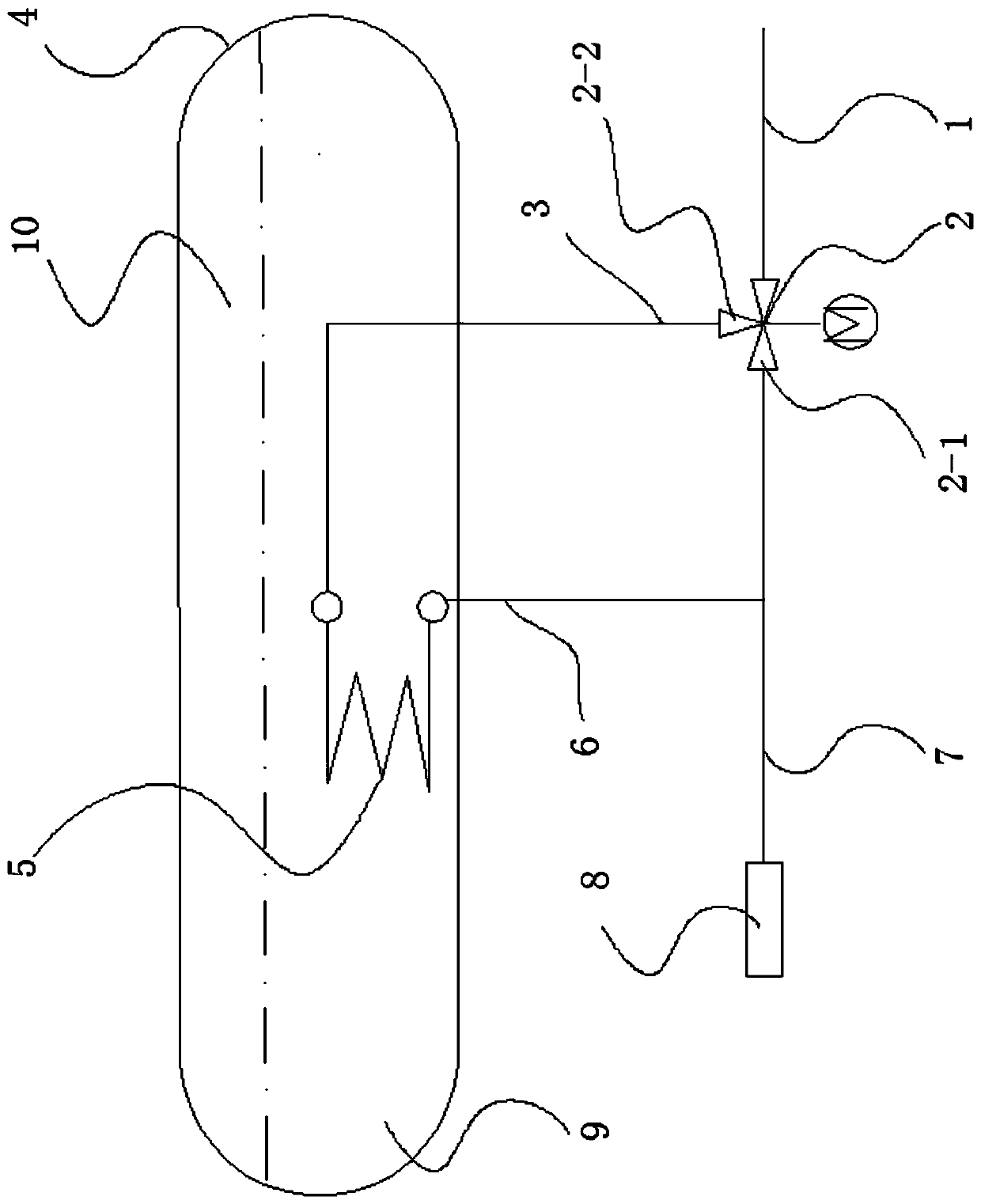 Device for controlling smoke exhaust temperature of refuse burning waste heat boiler