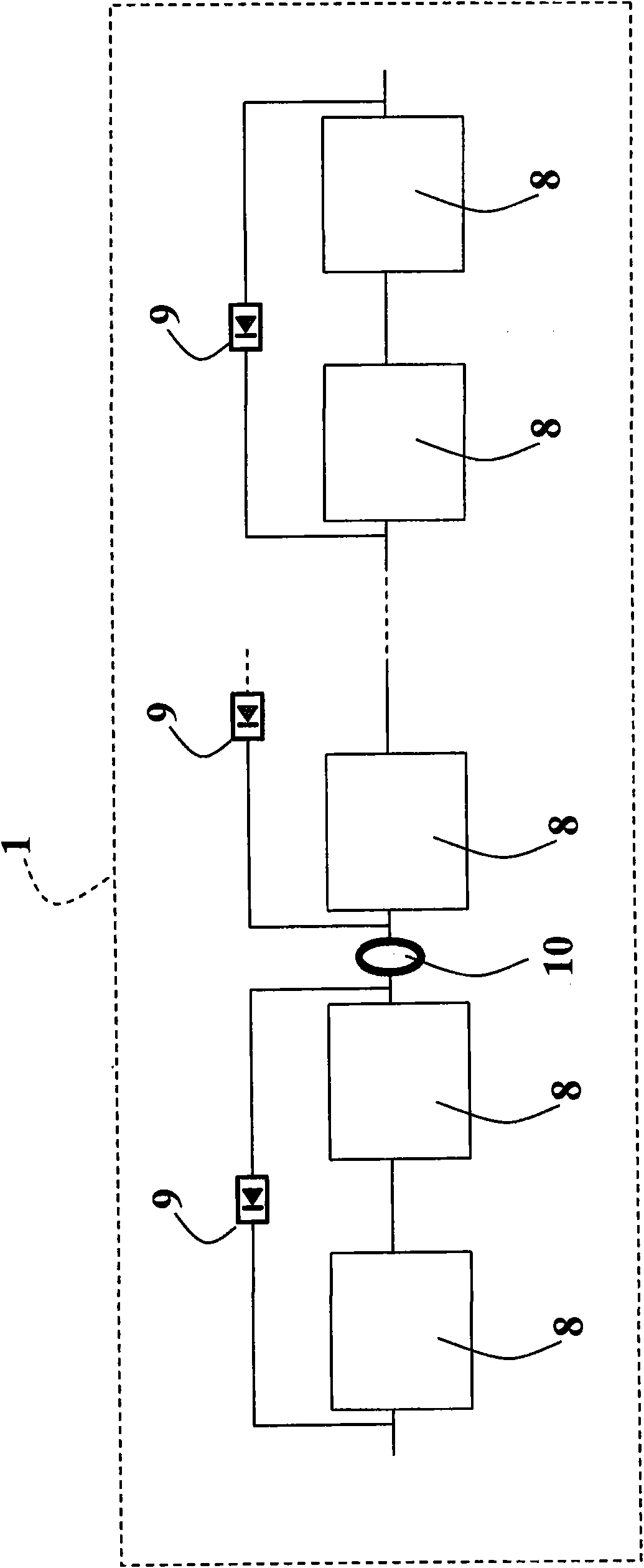 Antitheft device for photovoltaic panels