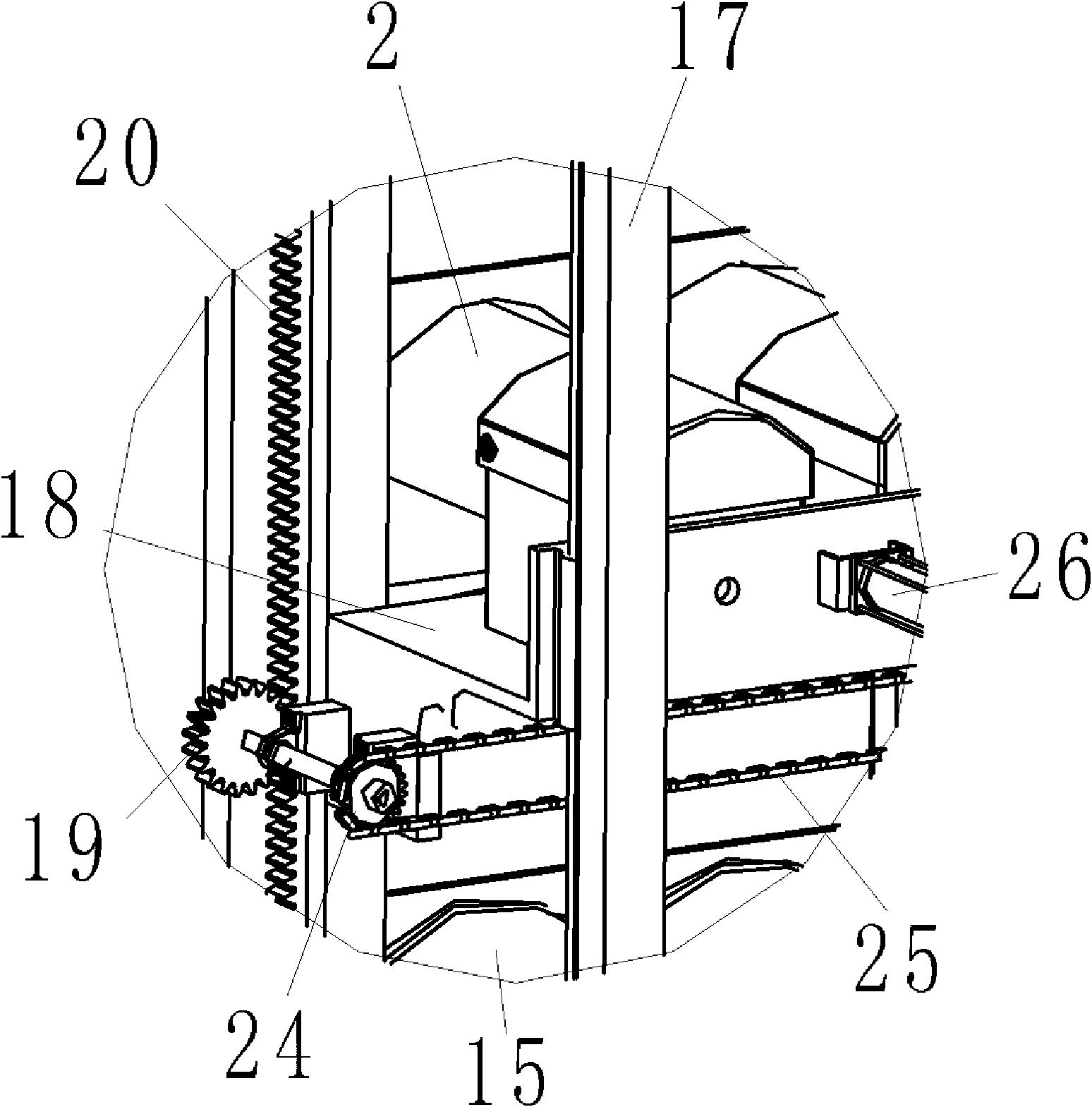 Method and device for generating power by utilizing waste gas of matrix-type charcoal kiln