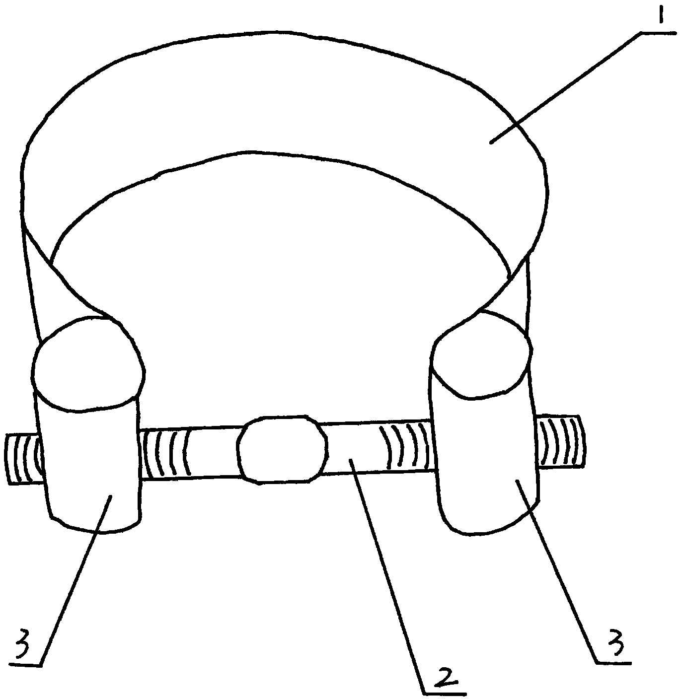 Sleeve ring used for protecting chopping board from cracking