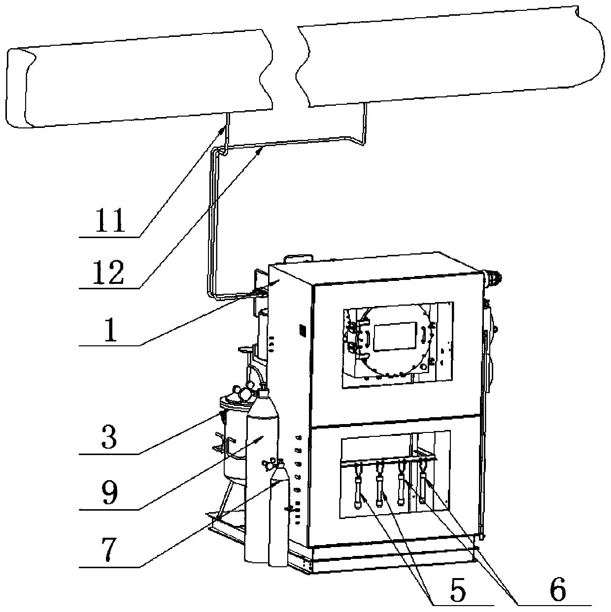 Oxygen detection system for coke oven gas